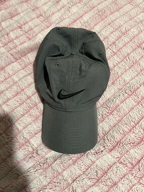 Nike Dark Gray Baseball Cap with Black Swoosh